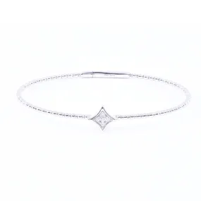 14K WHITE GOLD DIAMOND HYPOCYCLOID FLEX BRACELET