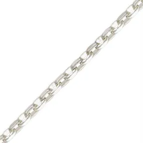 .925 Sterling Silver Diamond Cut Rollo Chain - 1.5mm (1 Foot) #24