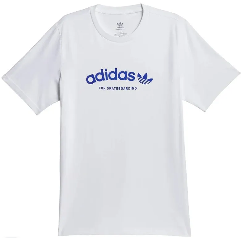 Adidas 4.0 Arched Tee / White / Royal Blue