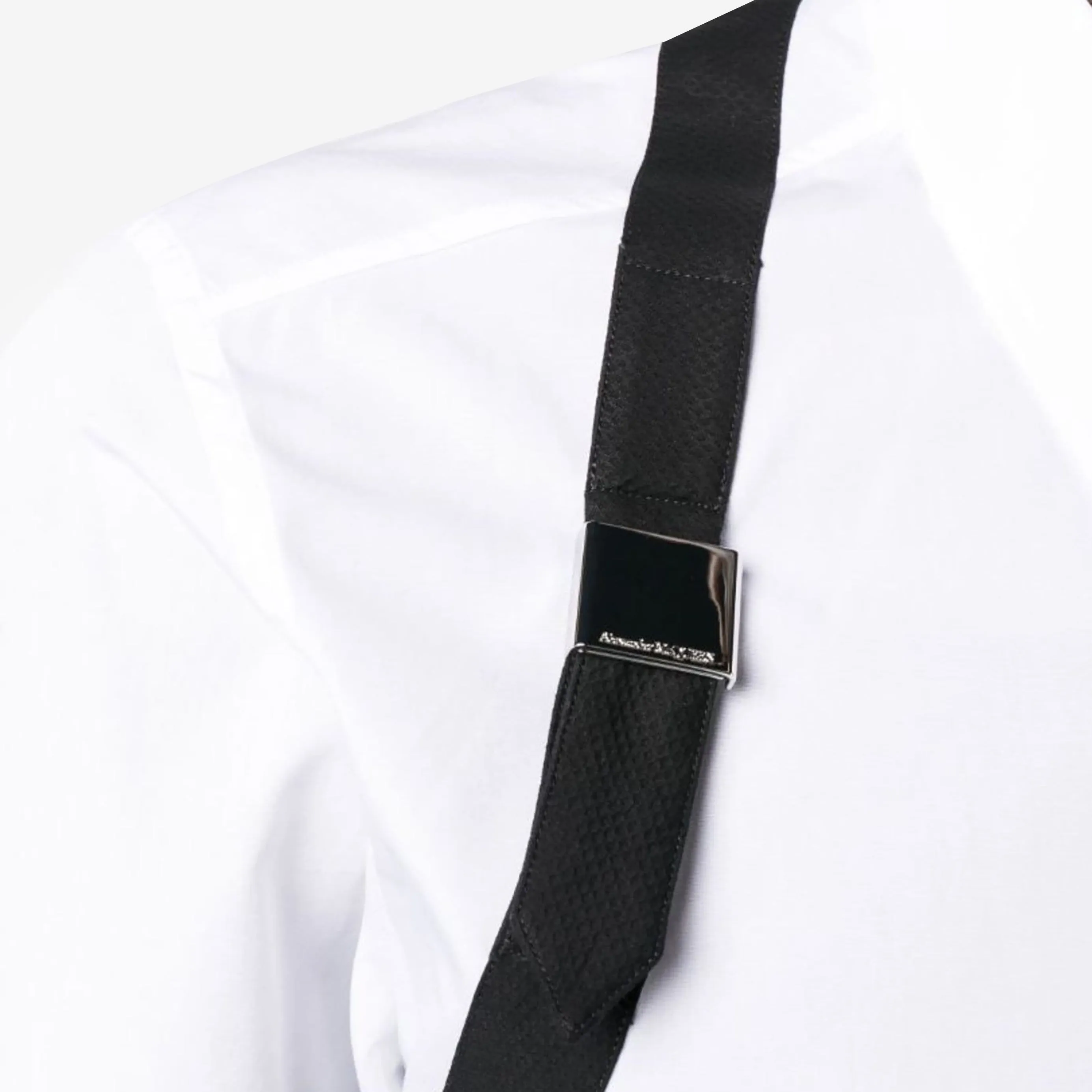 Alexander McQueen Harness Cotton Poplin Shirt