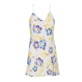 Azul Multi Watercolor Hibiscus Mini Slip