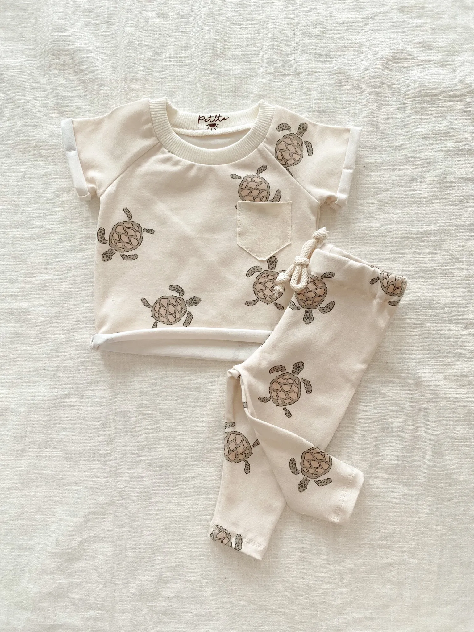 Baby leggings / turtles