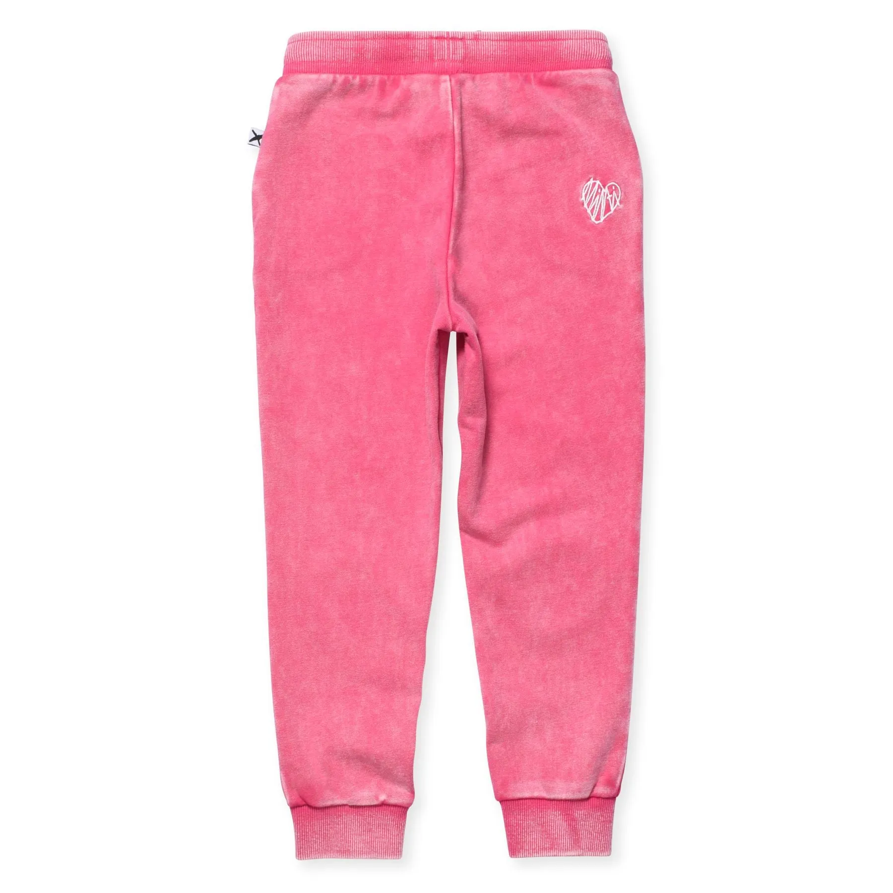 Blasted Circle Knee Trackies Pink Wash