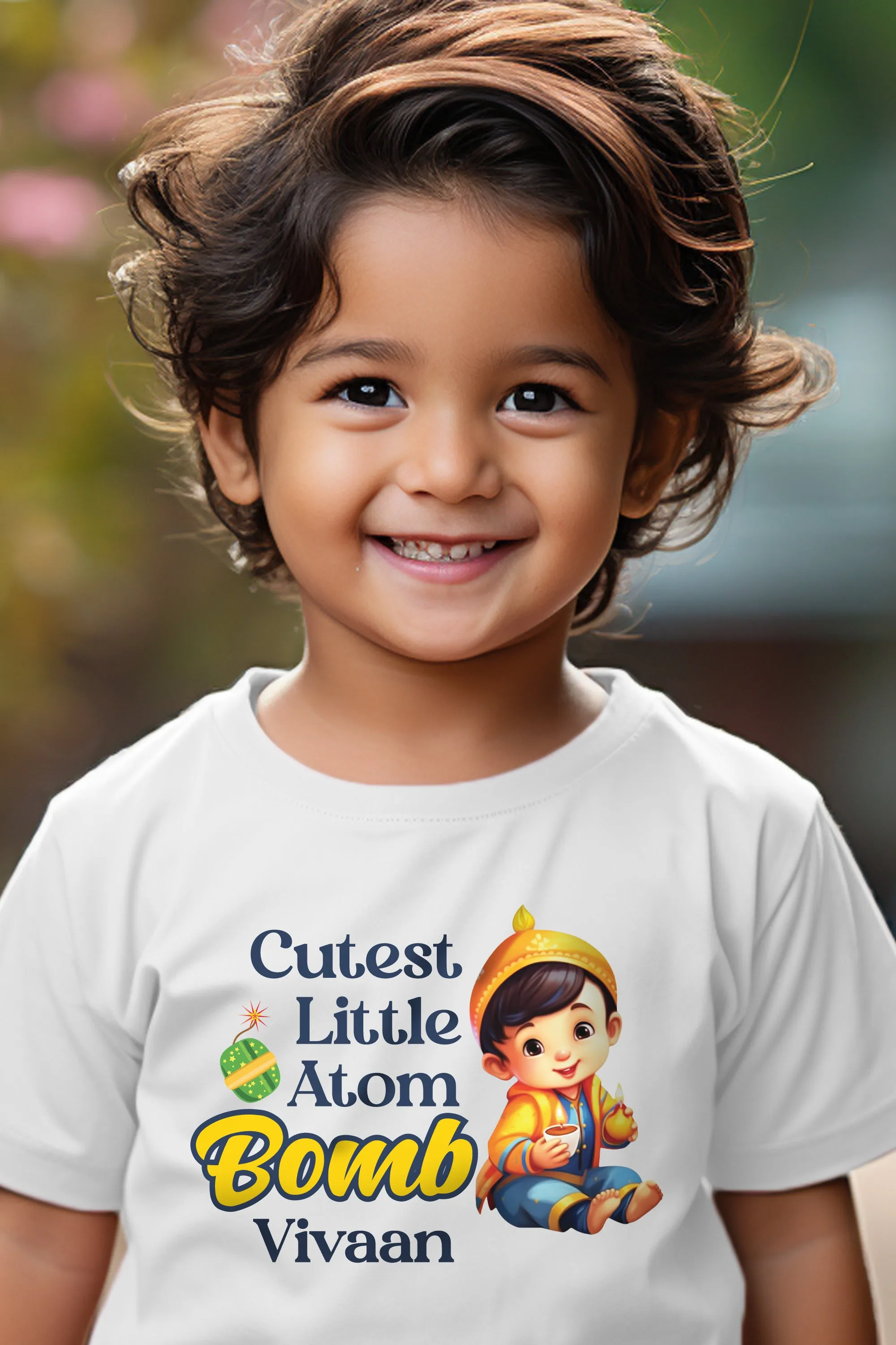 Cutest Little Atom Bomb Kids T Shirt w/ Custom Name