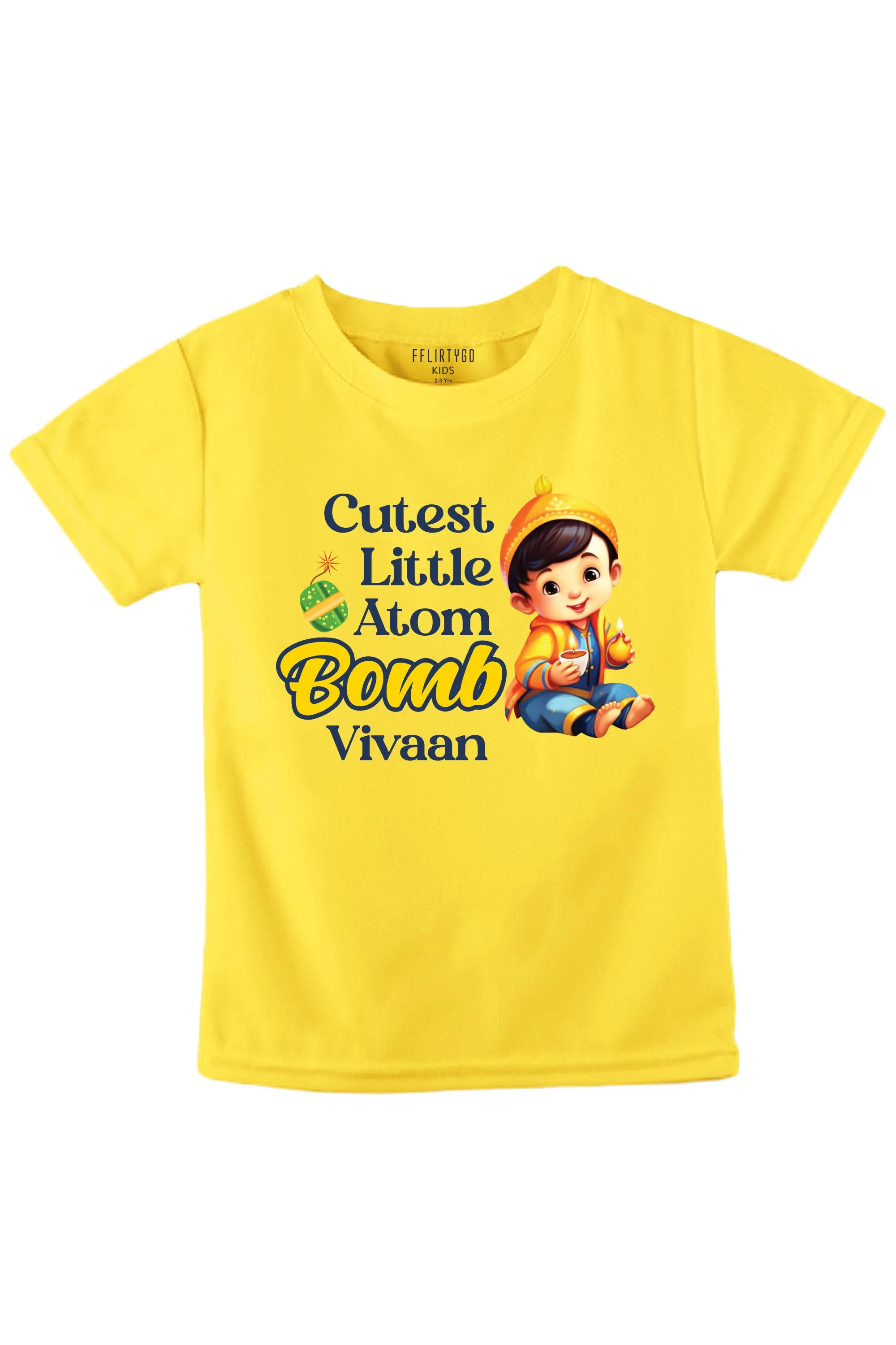 Cutest Little Atom Bomb Kids T Shirt w/ Custom Name