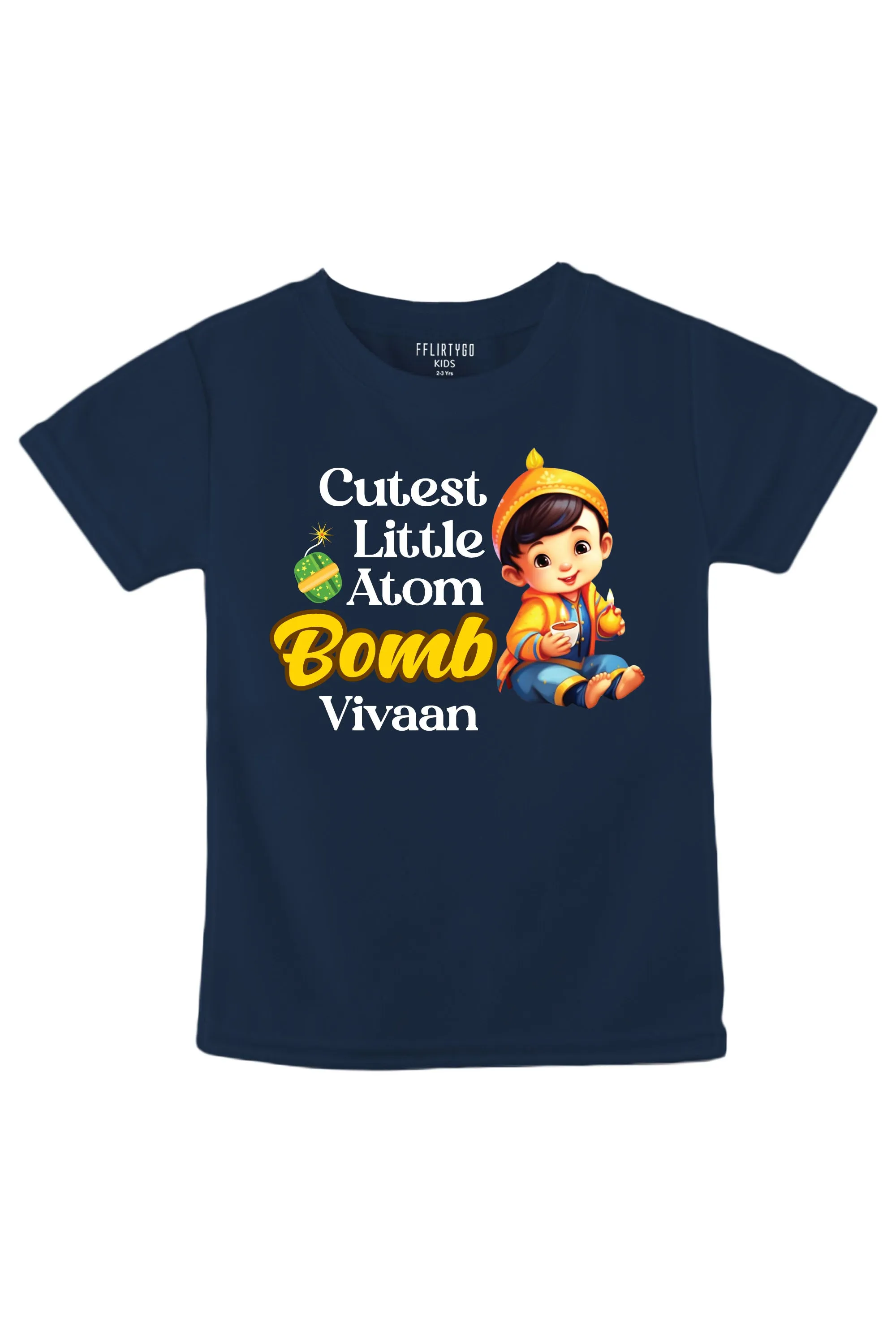 Cutest Little Atom Bomb Kids T Shirt w/ Custom Name