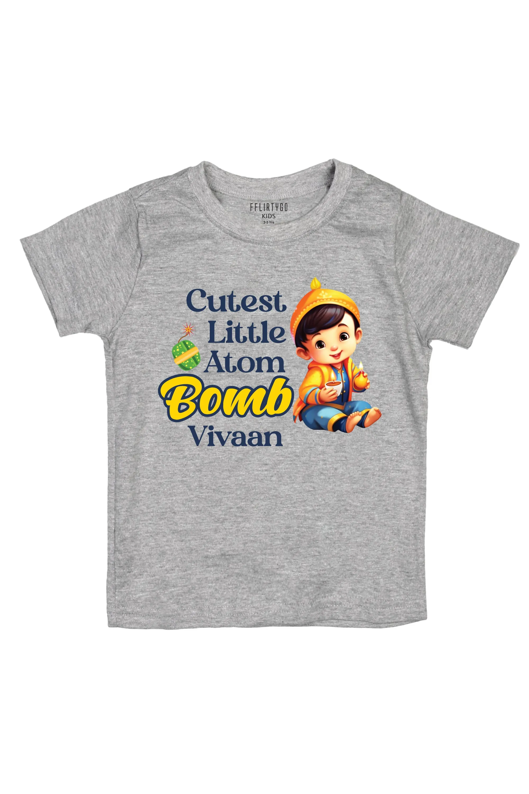 Cutest Little Atom Bomb Kids T Shirt w/ Custom Name