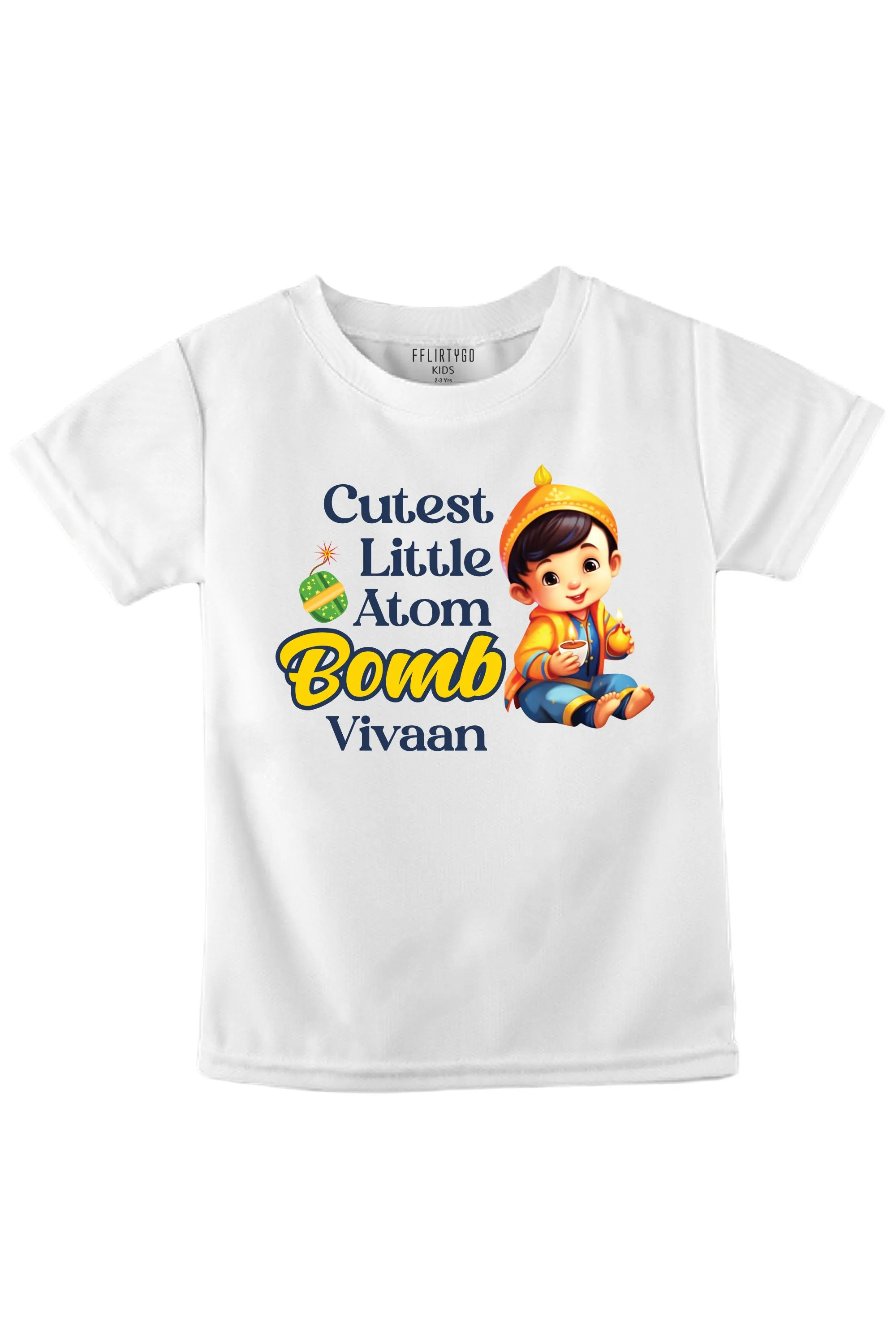 Cutest Little Atom Bomb Kids T Shirt w/ Custom Name