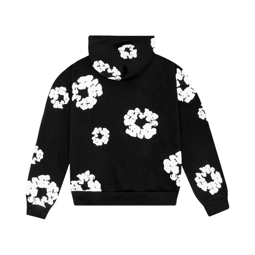 Denim Tears Cotton Wreath Black Hoodie