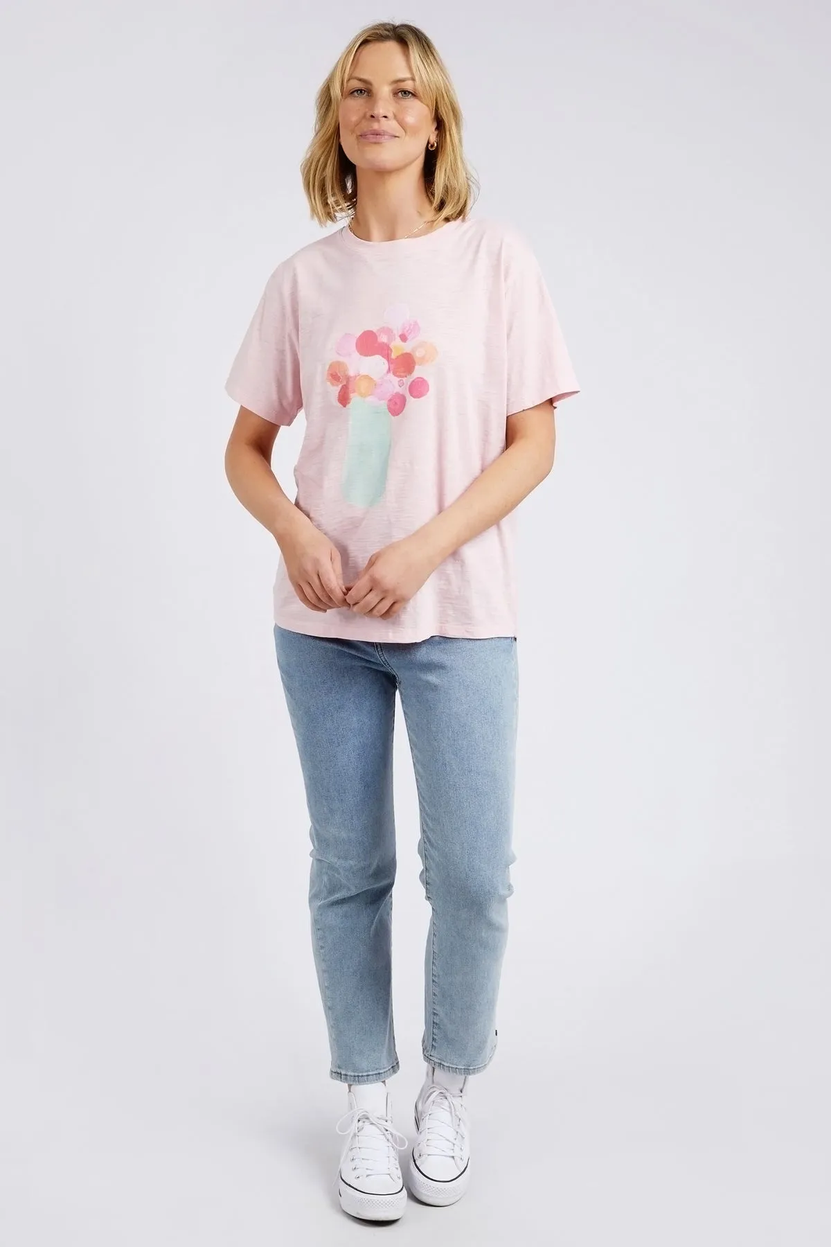 Elm Janey Floral Tee - Splendid Pink