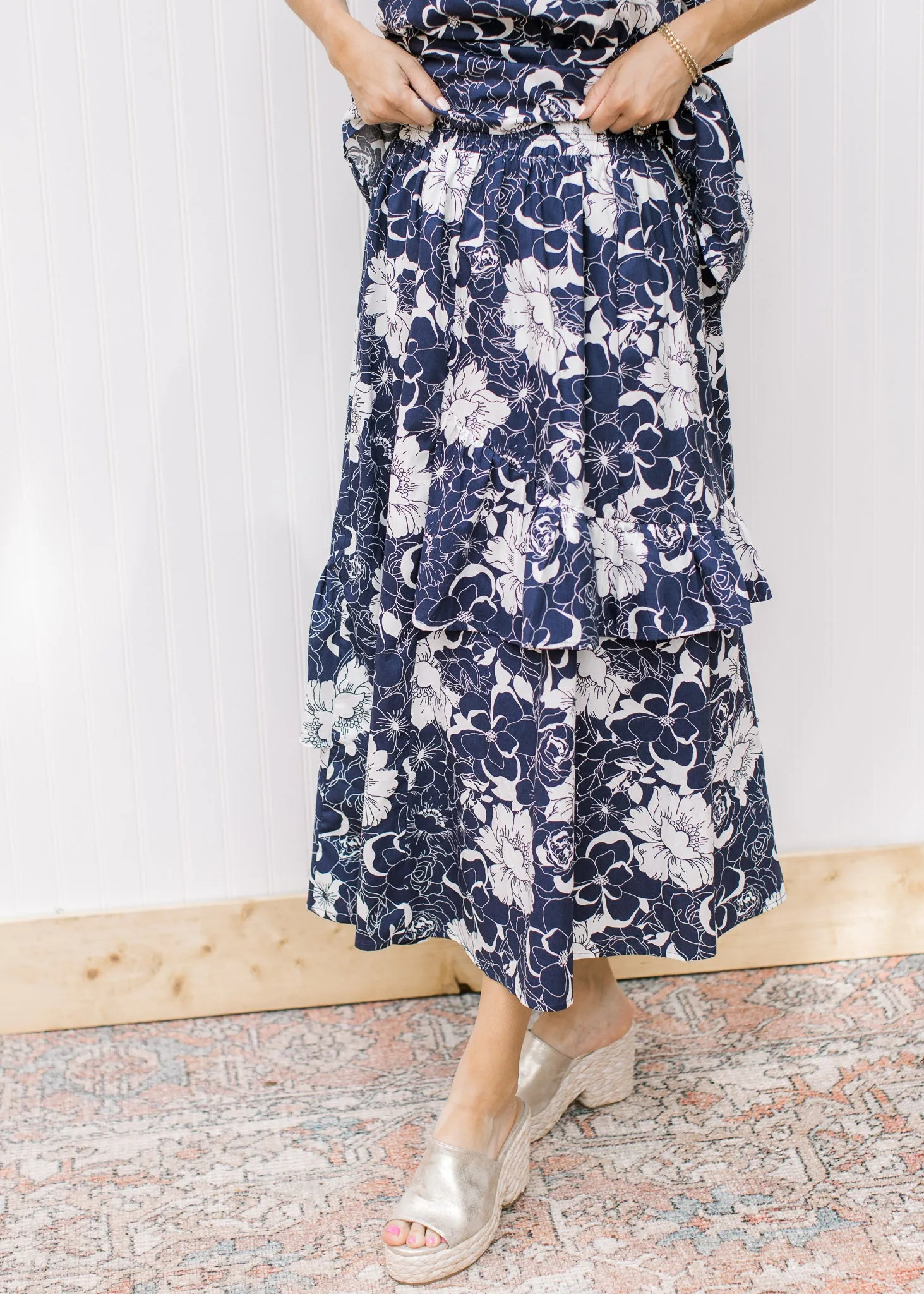 Garden Party Navy and White Set