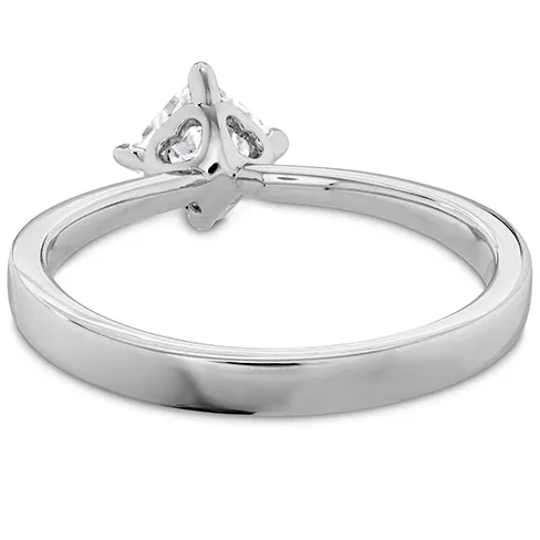 Hearts On Fire Dream Offset Signature Solitaire Diamond Engagement Ring