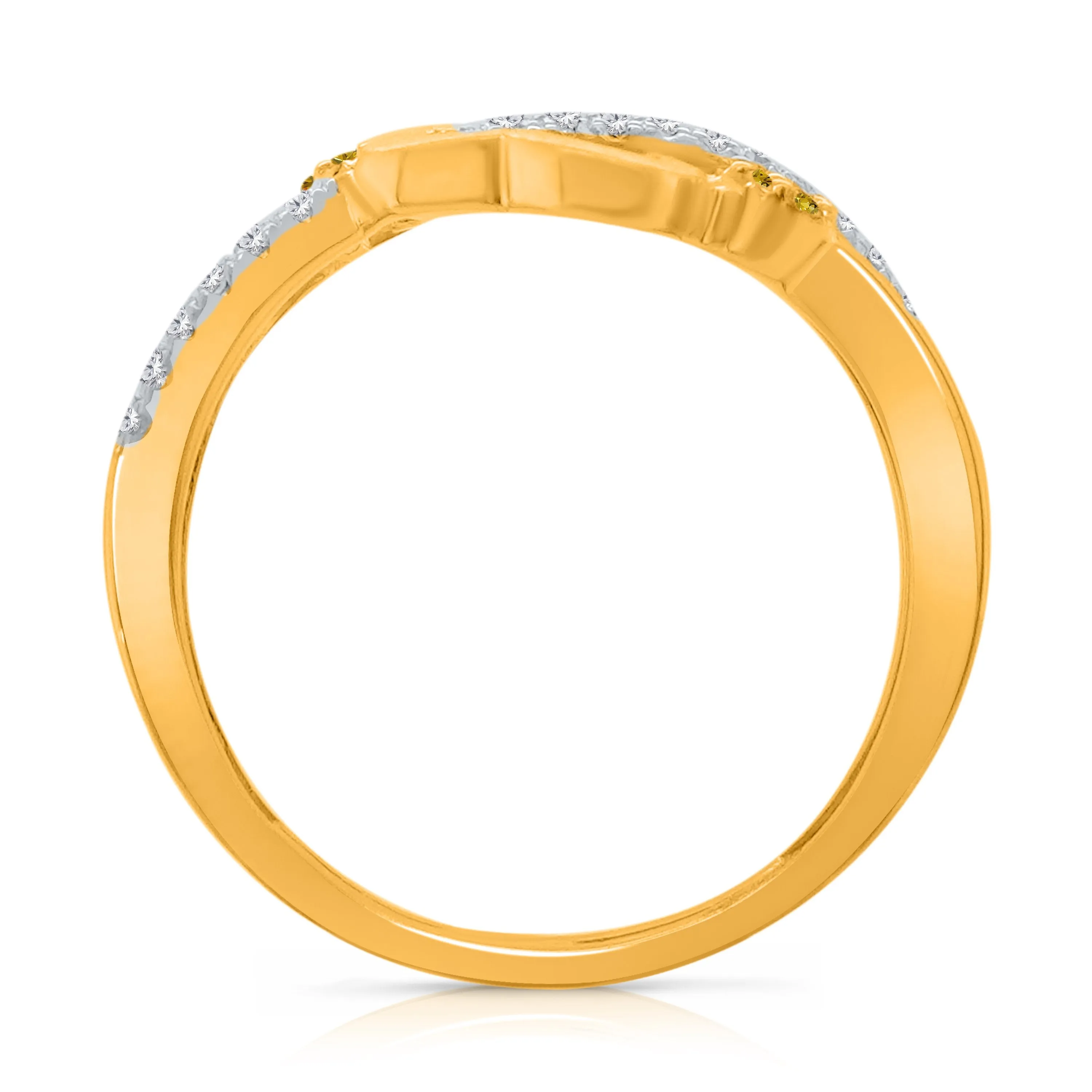 Kallati Eternal Heart Diamond Ring in 14K Two-Tone Gold