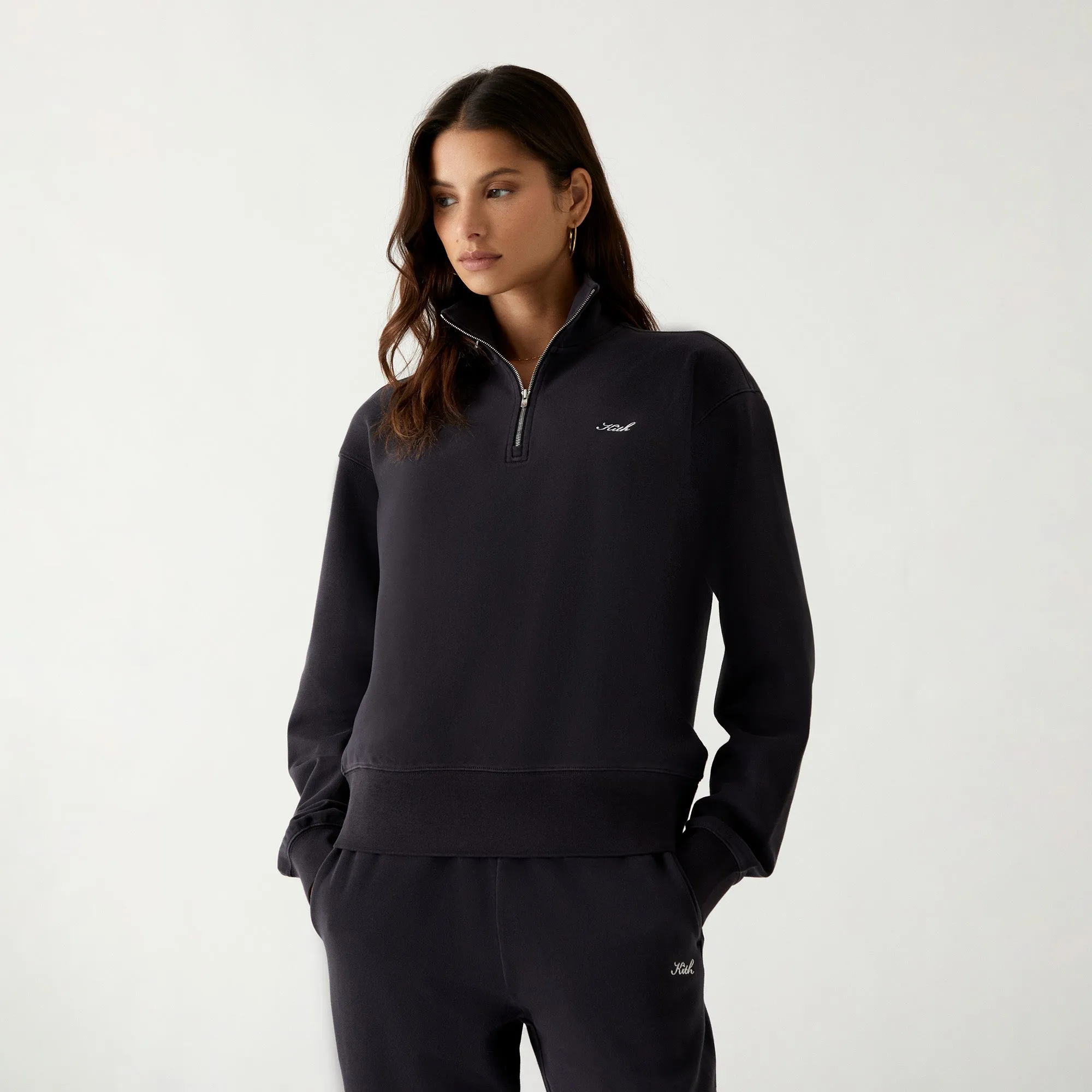 Kith Women Hunter Quarter Zip - Ink