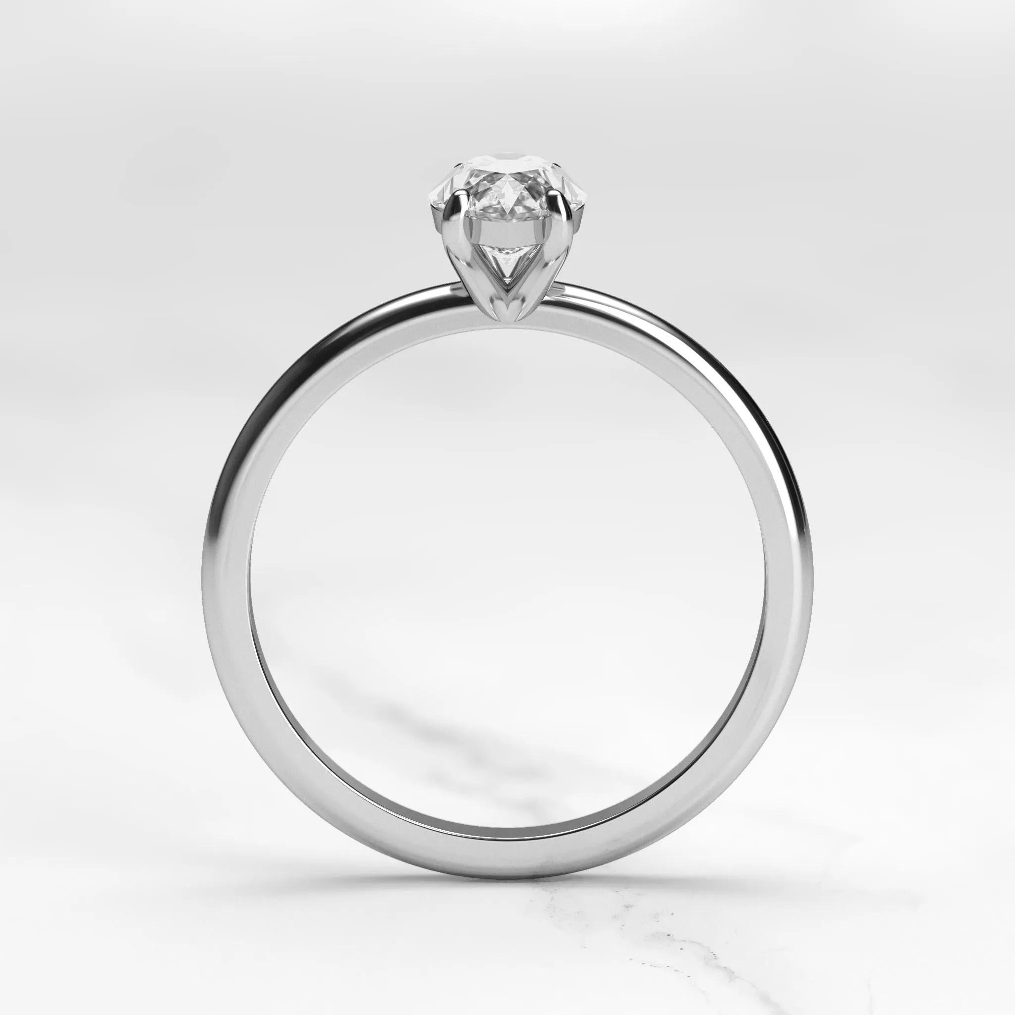 Marquise Solitaire Diamond Ring