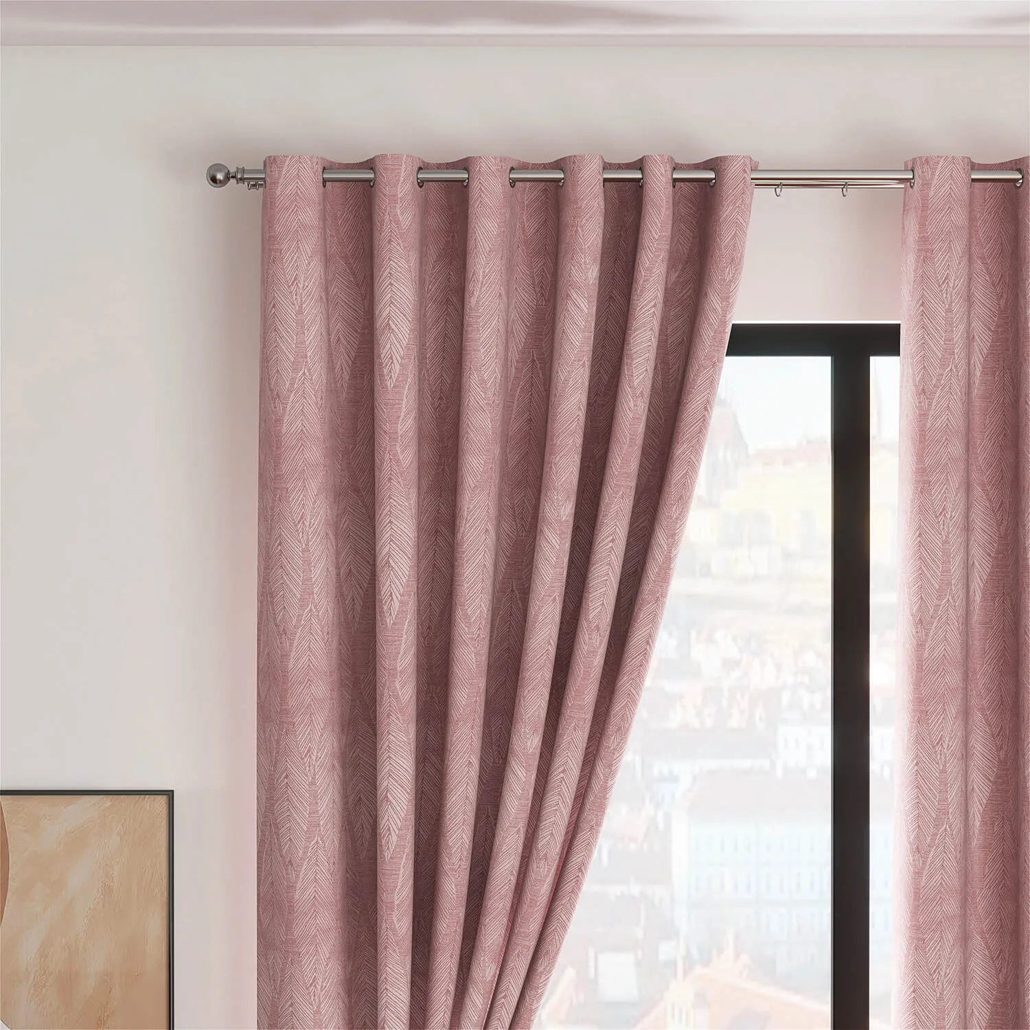 Marseille Eyelet Readymade Curtains - Blossom