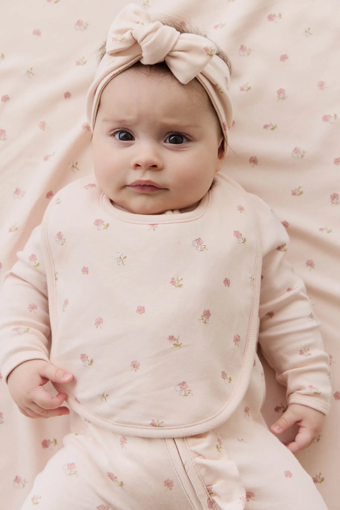 Organic Cotton Bib - Meredith Morganite