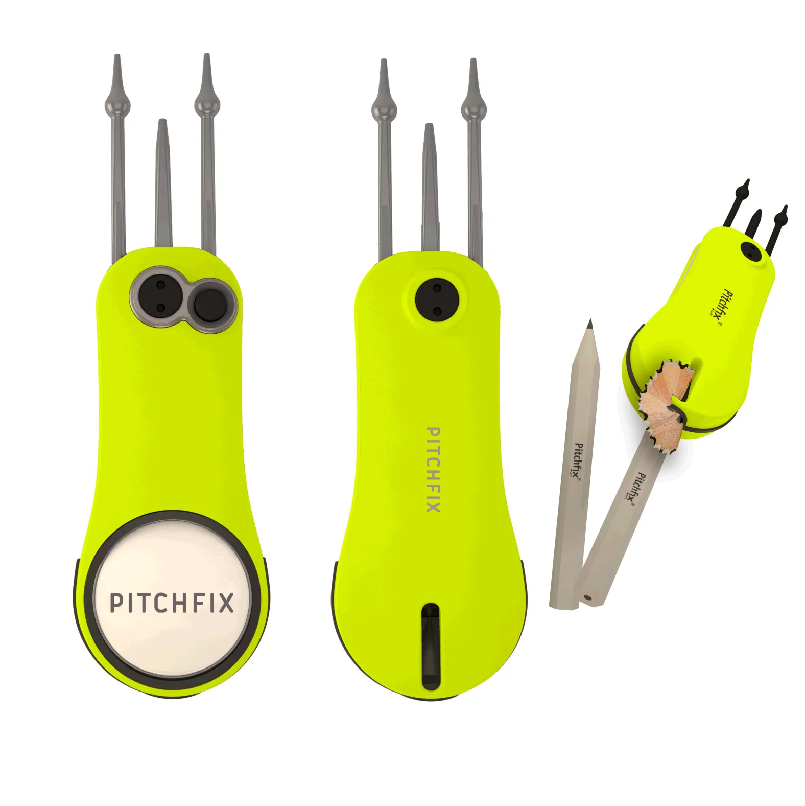 Pitchfix Fusion 2.5 Divot Tool - Fluro Yellow