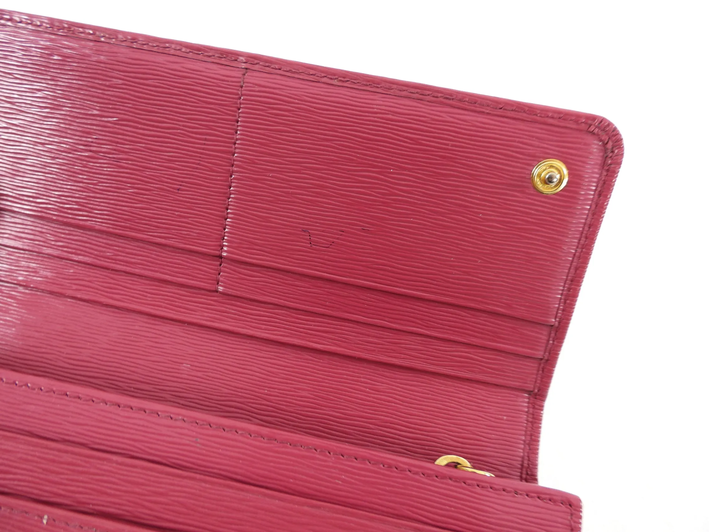 Prada Raspberry Pink Long Bifold Wallet with Card Holder