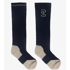 PS of Sweden Navy Holly Riding Socks