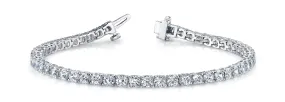 SERENA 5 Carat Diamond Tennis Bracelet in 14K/ 18K/ Platinum GIA Graded 7 pointer G Color SI1 Clarity By Mike Nekta