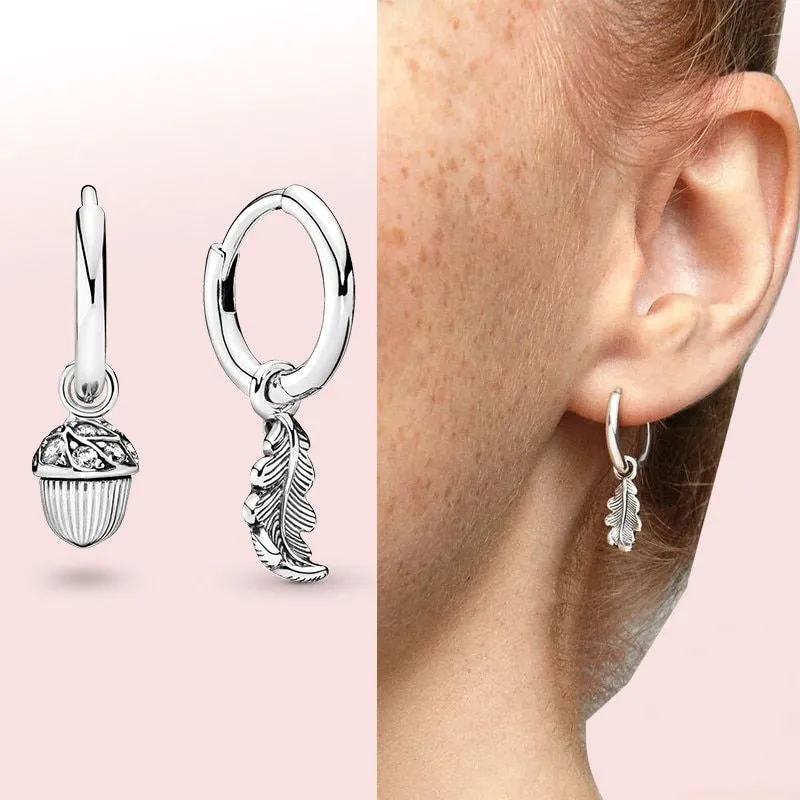 Silver Charms Earrings For Women