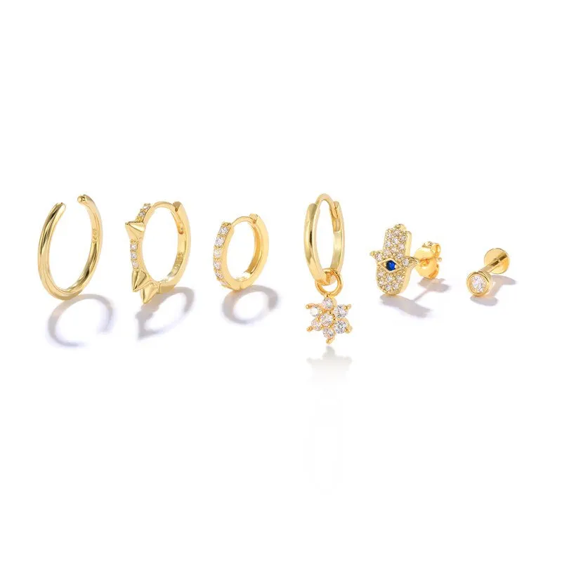 Star Lock Earring For Women