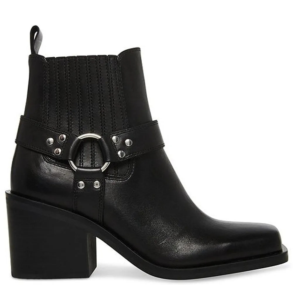 STEVE MADDEN Wells Women | Black Leather