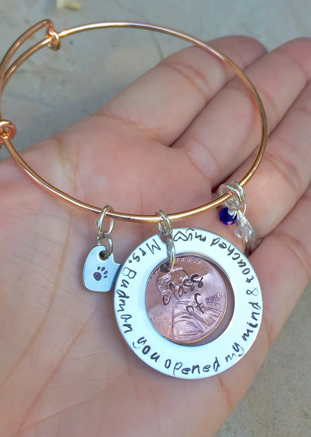 Teacher Gifts, Teacher Bracelet, Teacher Thank You Gifts