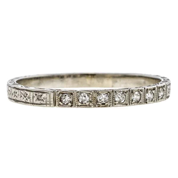 Vintage Diamond Wedding Band