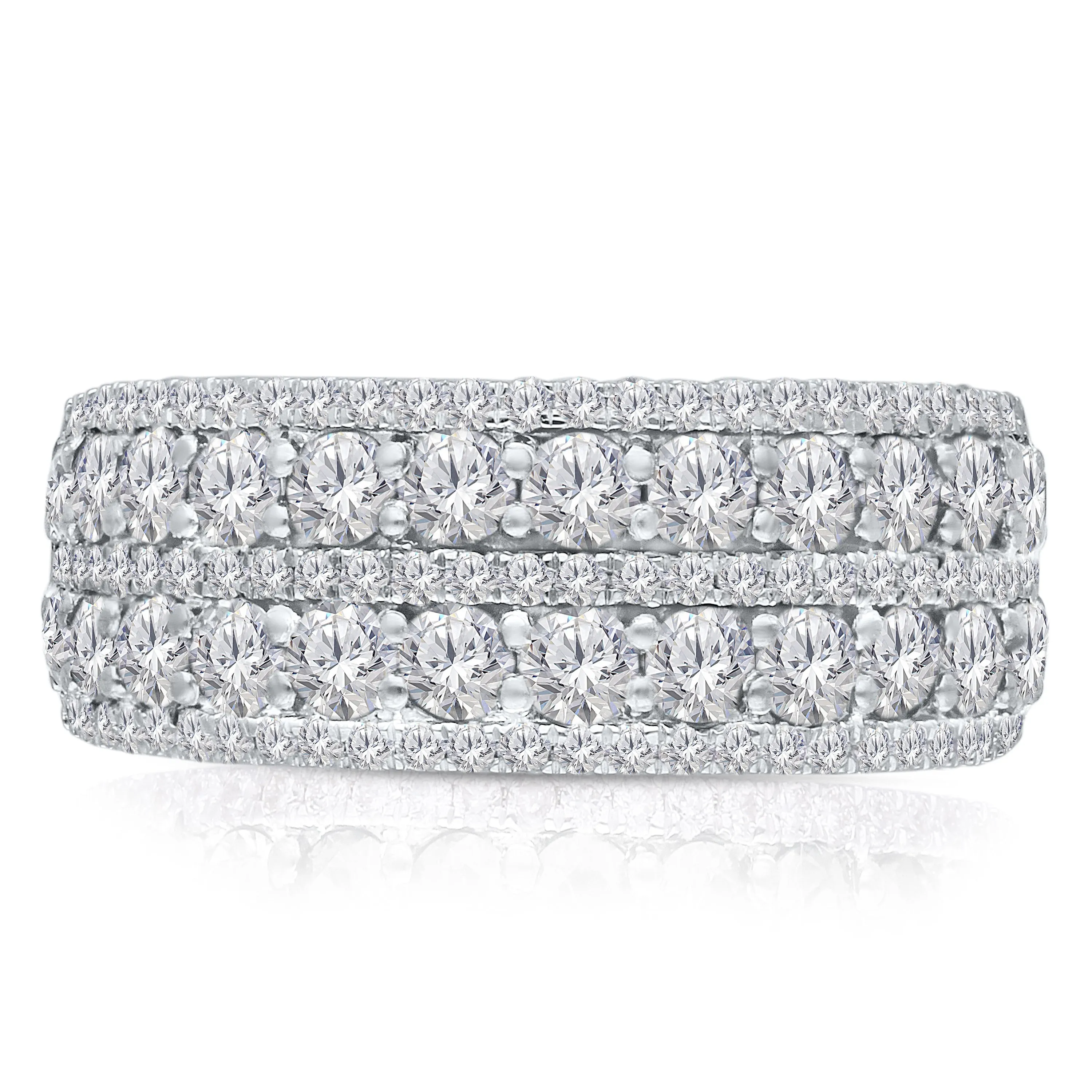 White Gold White Diamond Eternal Ring