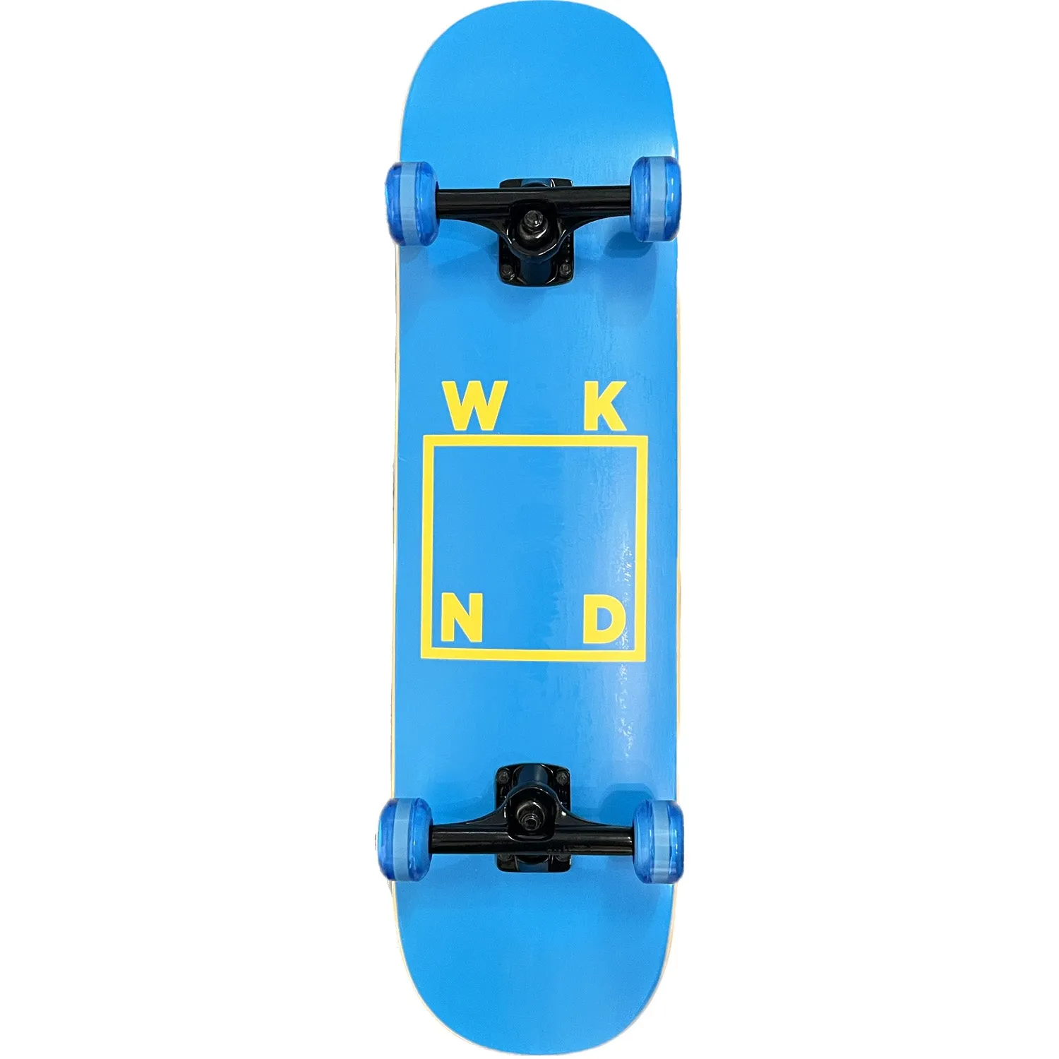 WKND Team Logo Blue/Yellow Custom Complete Skateboard Hybrid 8.25